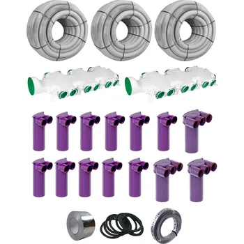 rekuperace vzduchu Plastová sada pre svojpomocnú montáž rekuperácie vzduchu pre dom 180 m² – SYSTEM Ø75