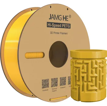 3D tisk Filament PETG Jamghe 1,75 mm 1 kg žlutý