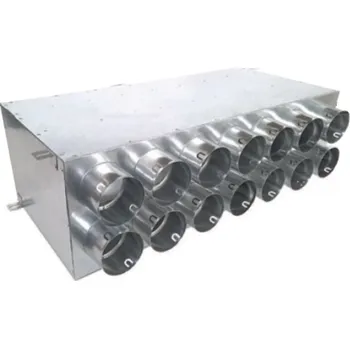 Vzduchotechnické potrubí Rozdělovač jednostranný dvojřadý 14x75/200 (14+0+0+0) přechodný