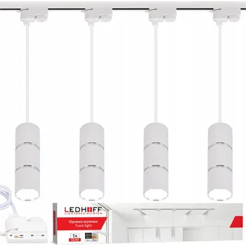 Lišta 1m + 4x LED závěsné svítidlo TUBA GU10 Kolejnicové osvětlení