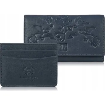 Paolo Peruzzi dámská peněženka z pravé kůže modrá