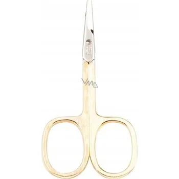 Titania Solingen nůžky na nehty záděrkové, pozlacené se saténovou úpravou,