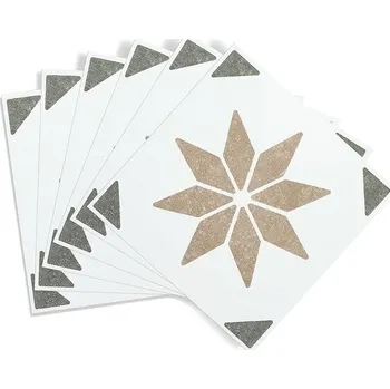 Tapeta d-c-fix Alia šedozelené 6 ks