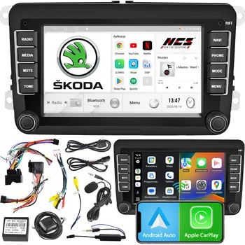 Autorádio AUTORÁDIO NCS P4V7 SKODA FABIA II 2 2007-2014 ANDROID BT 4GB RAM 2DIN