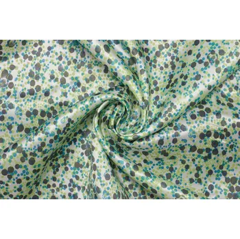 Podšívka viskózová v keprové vazbě - Puntíkový vzor