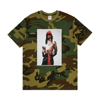 Pánské oblečení Supreme Playboi Carti Tee Woodland Camo Trička: XL