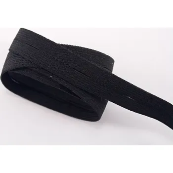 Dírková knoflíková pruženka - černá - šířka1,5 cm