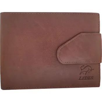 Pánská kožená peněženka Bull Leder hnědá HL012 | COOLTOVKA.CZ