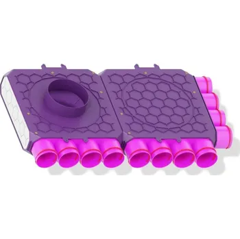 Vzduchotechnické potrubí Rozdělovač jednostranný jednořadový 12x75/160 (8+4+0+0), MAX-VENT