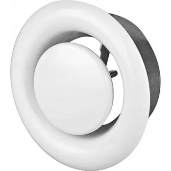 Příslušenství pro vzduchotechniku Talířový anemostat odvodní – bílý 100 mm