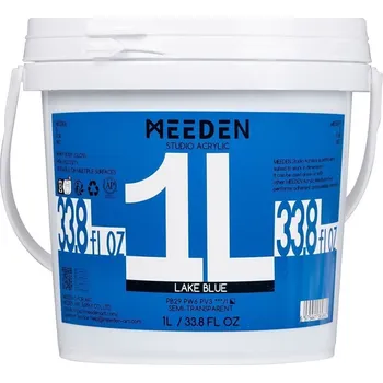 Vodová barva Meeden 34.1221 Akrylová barva 21 Lake Blue 1000 ml 1 ks