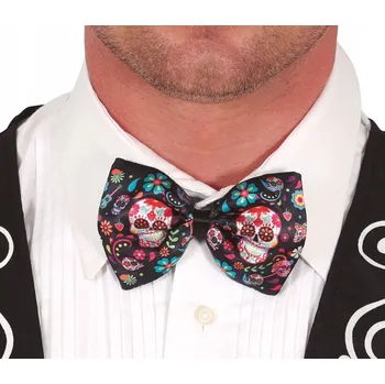 Motýlek Mexická moucha Lebka na Halloween