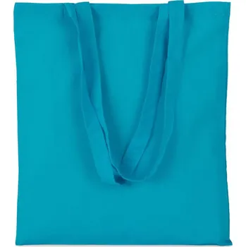 Kimood Nákupní bavlněná taška KI0223 Barva: Tyrkysová brilantní