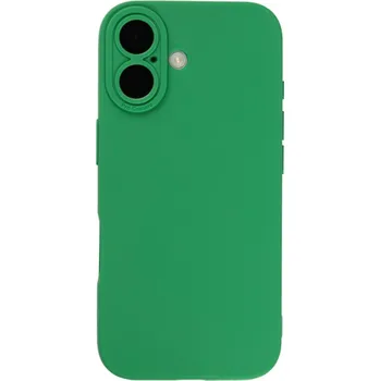 Pouzdro na mobilní telefon Zelený silikonový kryt se zvýšenou ochranou čoček pro iPhone 17