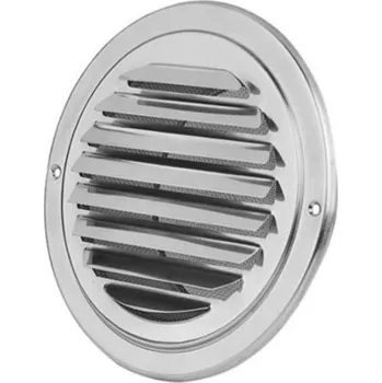 Větrací mřížka Nerezová ventilační mřížka UELA – stříbrná 150 mm