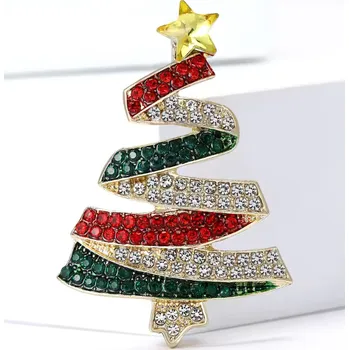 Brož B-TOP VÁNOČNÍ STROMEČEK zelená