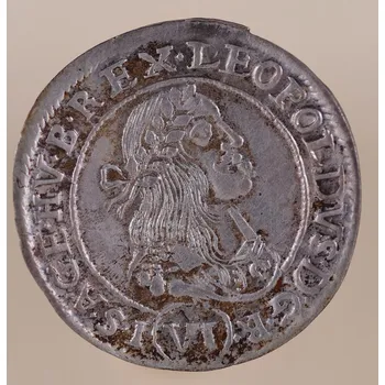 Mincovna Kremnica Leopold I. – 6 krejcar 1670, Kremnica 3,11 g