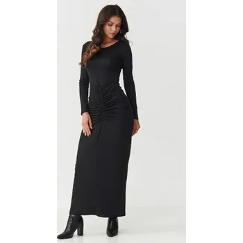 Dámské šaty Klasické šaty Makadamia M898 černé Černá M