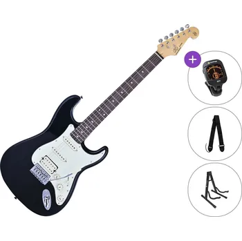 Elektrická kytara SX SST62+ /HSS SET Black Elektrická kytara