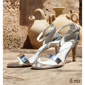 Dámské lodičky Stříbrné sandálky ERIS Velikost obuvi: 39