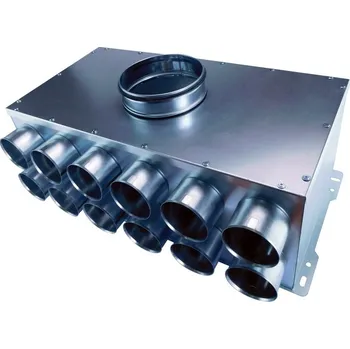 Vzduchotechnické potrubí Rozdělovač jednostranný dvojřadý 12x75/160