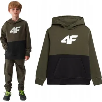 Dámská mikina Tepláková mikina 4F M628 s kapucí zateplená velikost 152.