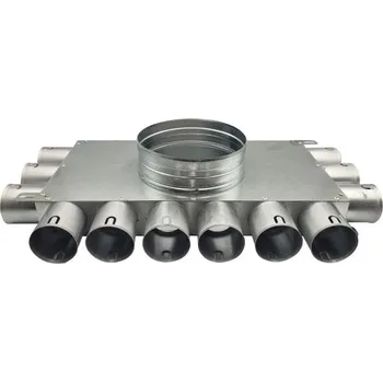 Vzduchotechnické potrubí Rozdělovač trojstranný jednřadý 12x50/160 (3+6+3+0)