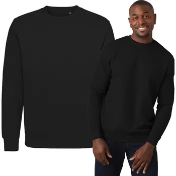 Pánská mikina Pánská mikina s dlouhým rukávem Stedman ST4300 Black Opal VELKÁ VELIKOST 3XL