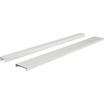 LED páska Deko-Light profil kryt - Plano ES a MS Uplight prázdný segment, alu elox 988207