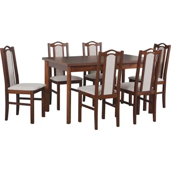 Jídelní set Drewmix Jídelní stůl Modena 1 P, 6x židle Bos 9 Cenová skupina: Výběr látek A