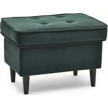 Taburet MPT Podnožka Malmo - zelený velur Cenová skupina: Odstín dřeva nožičky