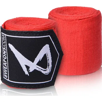 Bandáž na box a MMA Boxerské bandáže 8 WEAPONS Semi-Elastic 2m Barva: Červená