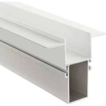 Stavební profil Deko-Light profil - Combo fasádní profil s prostorem pro trafo s křídly, 3mm, 2m bílá 970872