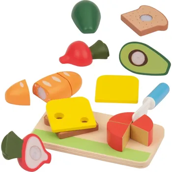 Dřevěná hračka lupilu lupilu® Dřevěné potraviny - sendvičová sada