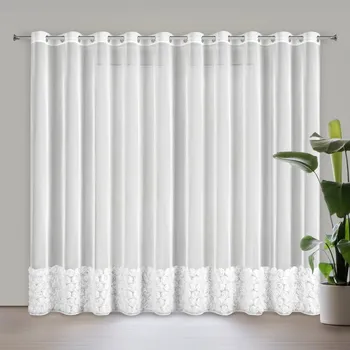 Záclona Hotová záclona ROSES 3 bílá 350x250cm