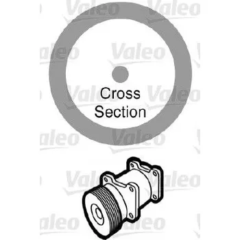 Chladič motoru Těsnění, potrubí chladiva VALEO 509172