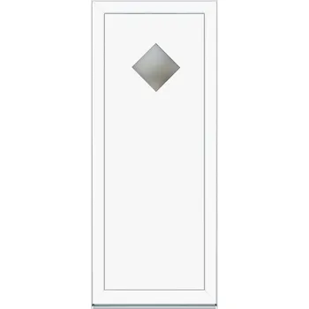 Vchodové dveře Solid Elements Vedlejší vchodové dveře Premium Brigi, 80 L, rozměr vč. zárubně: 880 × 1980 mm, plast, levé, bílé, prosklené W1DRBCZTK1.0048