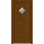 Solid Elements Vedlejší vchodové dveře Premium Brigi, 80 L, rozměr vč. zárubně: 880 × 1980 mm, plast, levé, dub zlatý, prosklené W1DRBCZTK1.0049