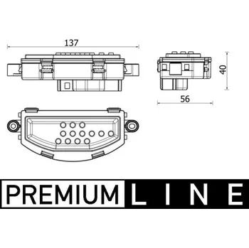 Autoelektrika Regulace, vnitřní ventilace MAHLE ABR 158 000P
