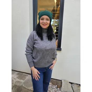 Dámský svetr Dámský svetr LENA šedý Velikost: UNI: S - L