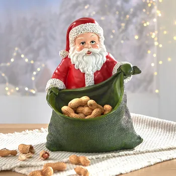 Vánoční dekorace Santa Claus s pytlem na dárky