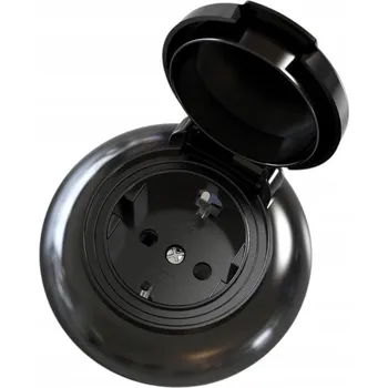 Elektrická zásuvka Elektrická Zásuvka Alkri-Light černá