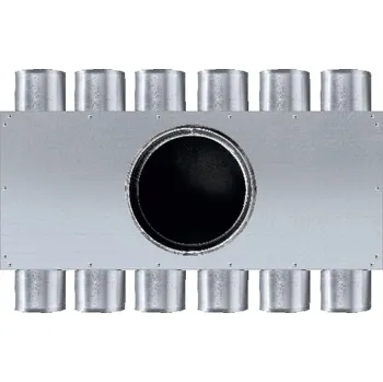 Vzduchotechnické potrubí Rozdělovač dvoustranný jednřadý 12x75/160 (6+0+6+0)