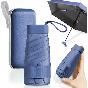 Deštník Automatický skládací deštník fialový ametystový s UV filtrem