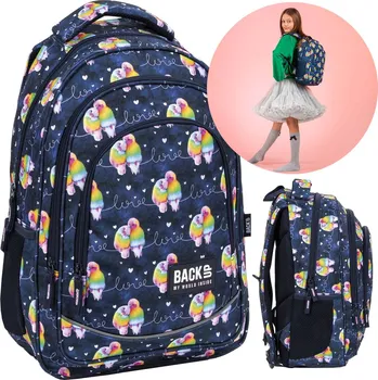 Školní batoh Školní batoh vícekomorový Back Up modrý, odstíny žluté a zlaté, růžový, vícebarevný, zelený 26 l