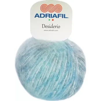 Příze Adriafil Desiderio 64 Azurová (Mohérová příze Desiderio Azzurro)