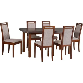 Jídelní set Drewmix Jídelní stůl Wenus 5, 6x židle Roma 6 Cenová skupina: Výběr látek A