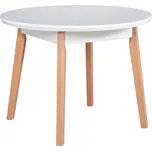 Drewmix Rozkládací jídelní stůl Oslo IV - Ø100/130 cm Cenová skupina: Odstín deska MDF