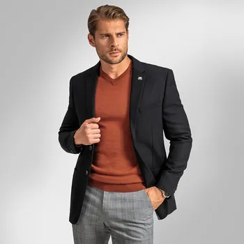 Pánské sako BANDI, model SLIM SIMENTO Nero