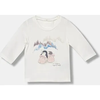 Kojenecké tričko s dlouhým rukávem United Colors of Benetton 35UKA106S.W.Seasonal bílá 00X, vel. 74